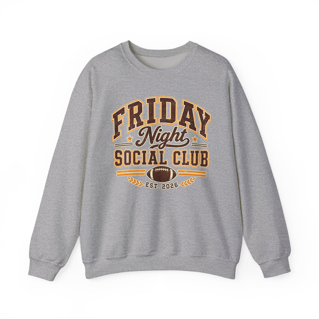 Friday Night Social Club Vintage Football Crewneck Sweatshirt