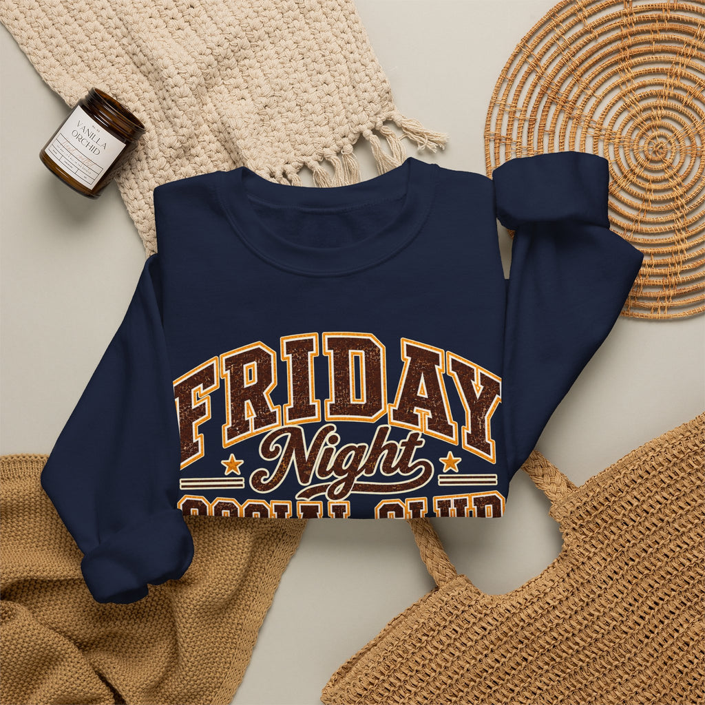 Friday Night Social Club Vintage Football Crewneck Sweatshirt
