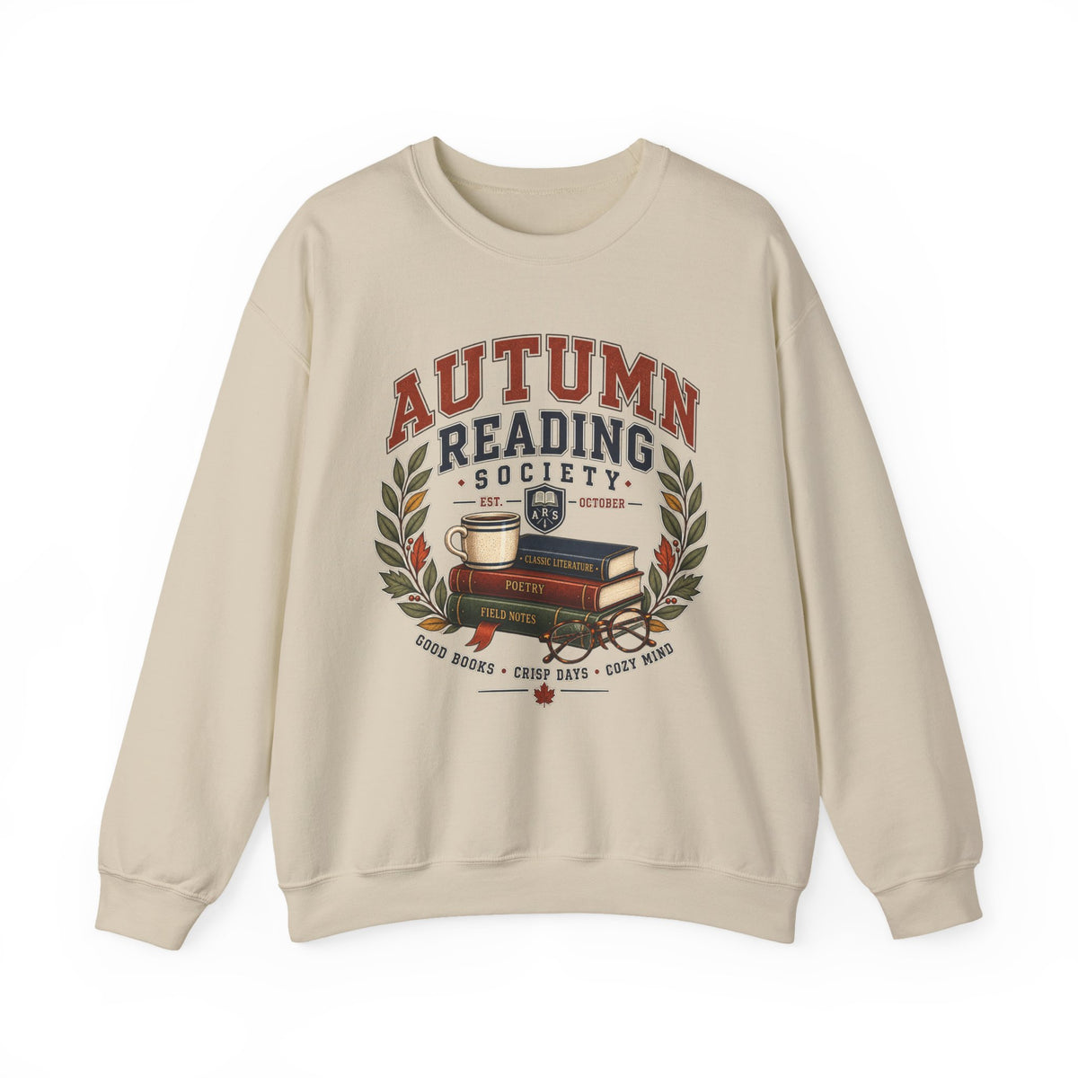 Autumn Reading Society Vintage Bookish Crewneck Sweatshirt