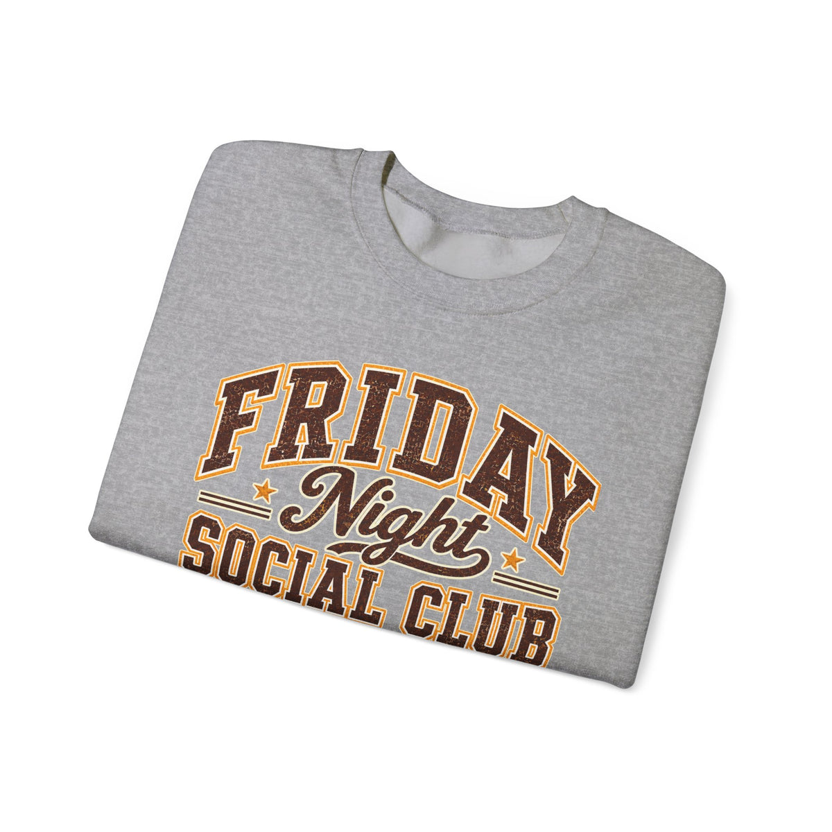Friday Night Social Club Vintage Football Crewneck Sweatshirt