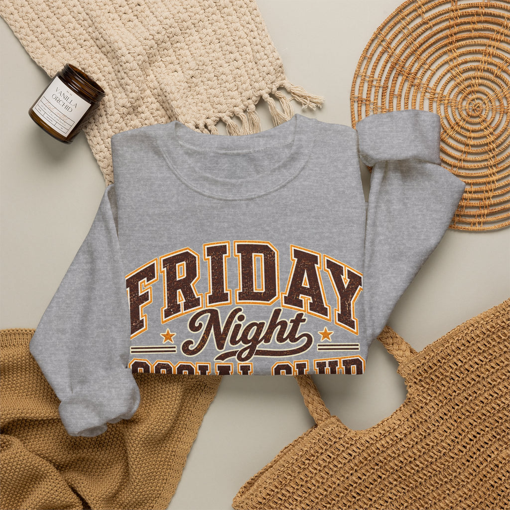 Friday Night Social Club Vintage Football Crewneck Sweatshirt