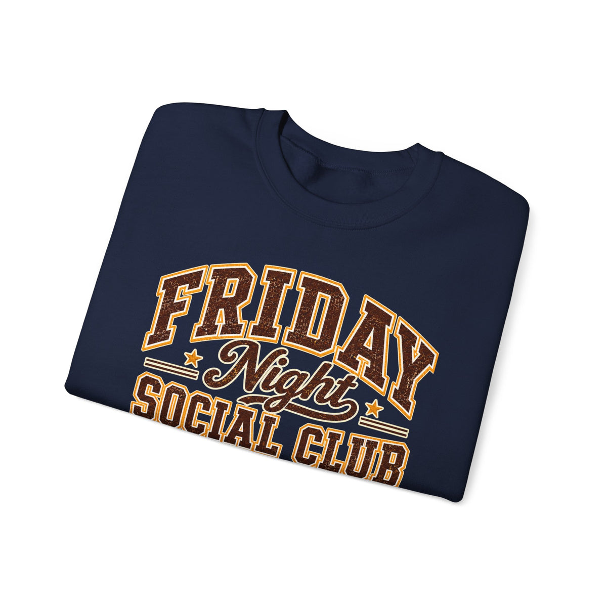 Friday Night Social Club Vintage Football Crewneck Sweatshirt