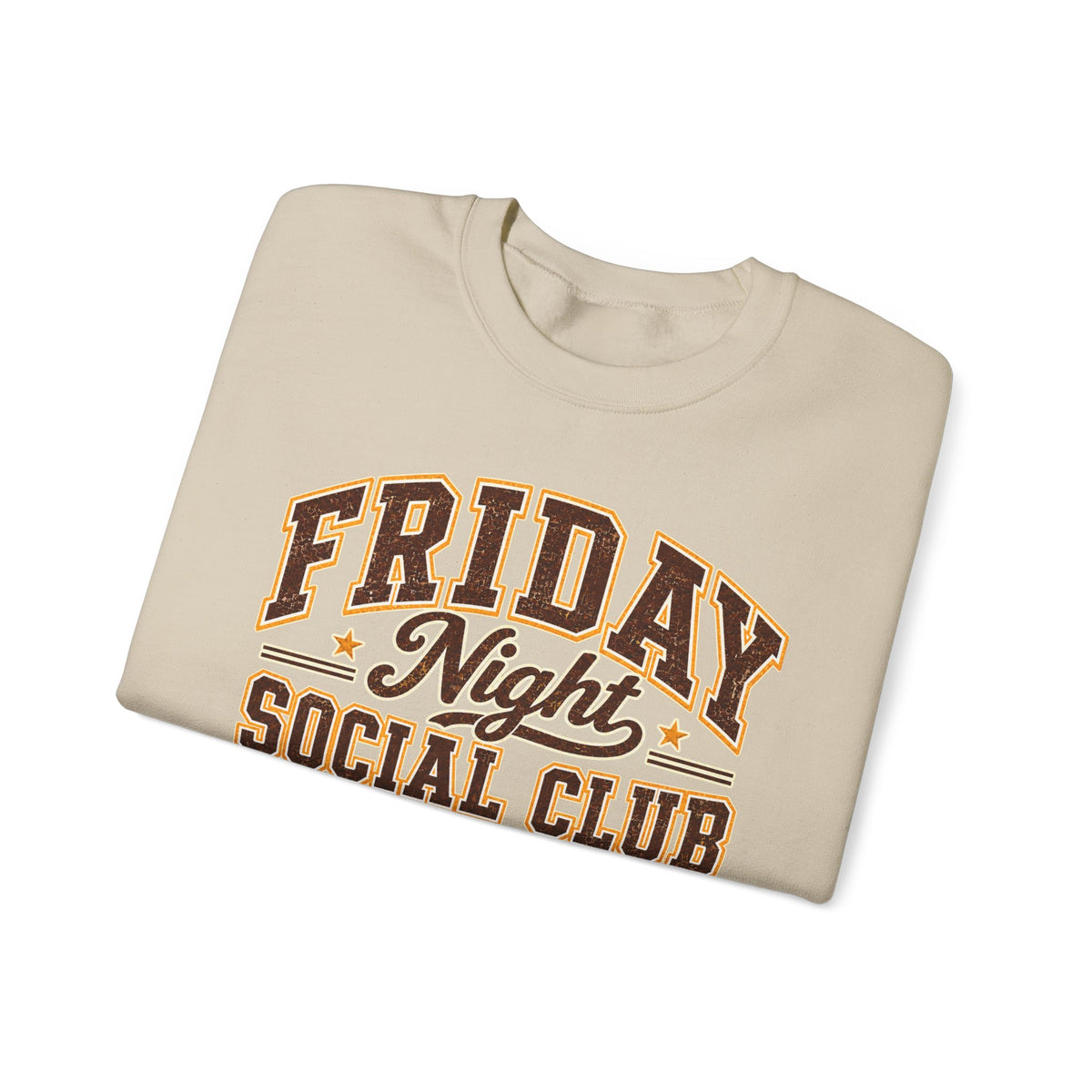 Friday Night Social Club Vintage Football Crewneck Sweatshirt