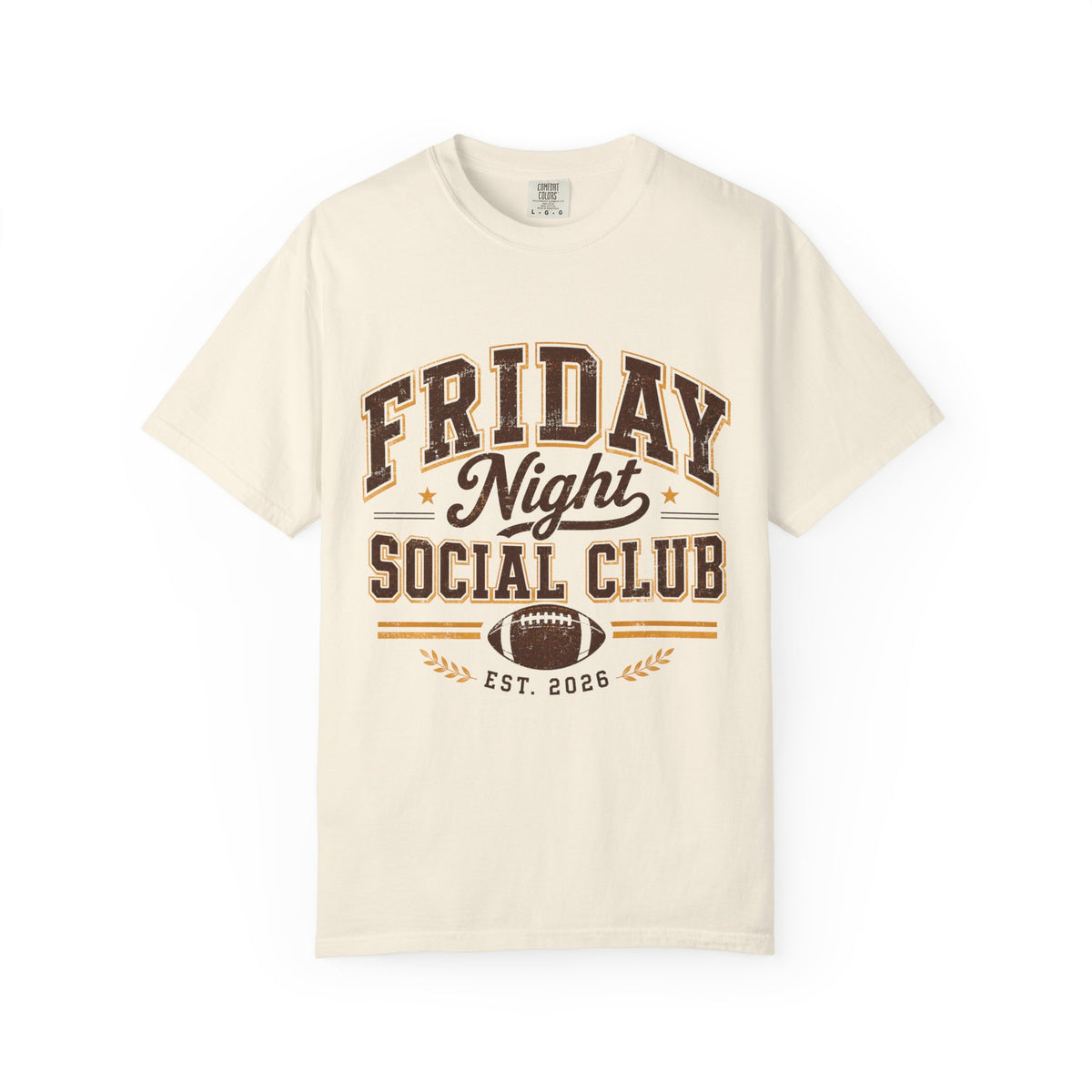 Friday Night Social Club Vintage Football Graphic Tee