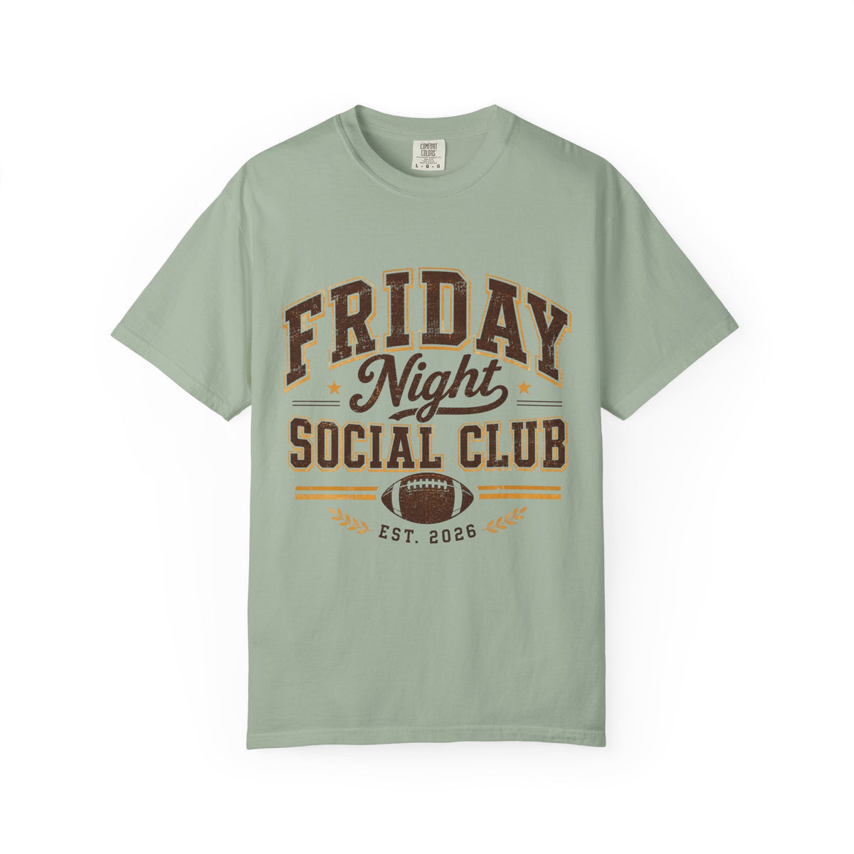 Friday Night Social Club Vintage Football Graphic Tee